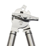 Mở nắp chai đa năng thủ công bằng thép không gỉ 304 dày 3 trong 1, màu bạc + sọc đen