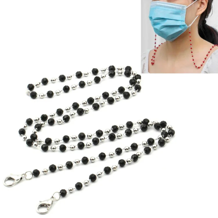 Dây chuyền cá nhân thủ công chuỗi hạt pha lê dây đeo khẩu trang chống mất dây đeo kính