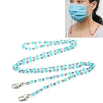Dây chuyền cá nhân thủ công chuỗi hạt pha lê dây đeo khẩu trang chống mất dây đeo kính