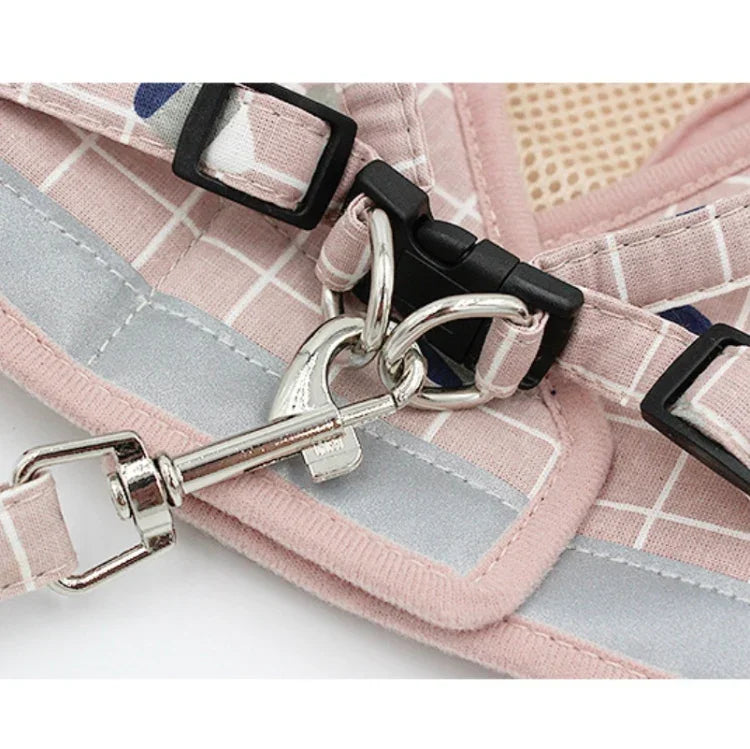 Áo yếm phản quang và thoáng khí, Dây kéo ngực thú cưng, XS, S, M, XL