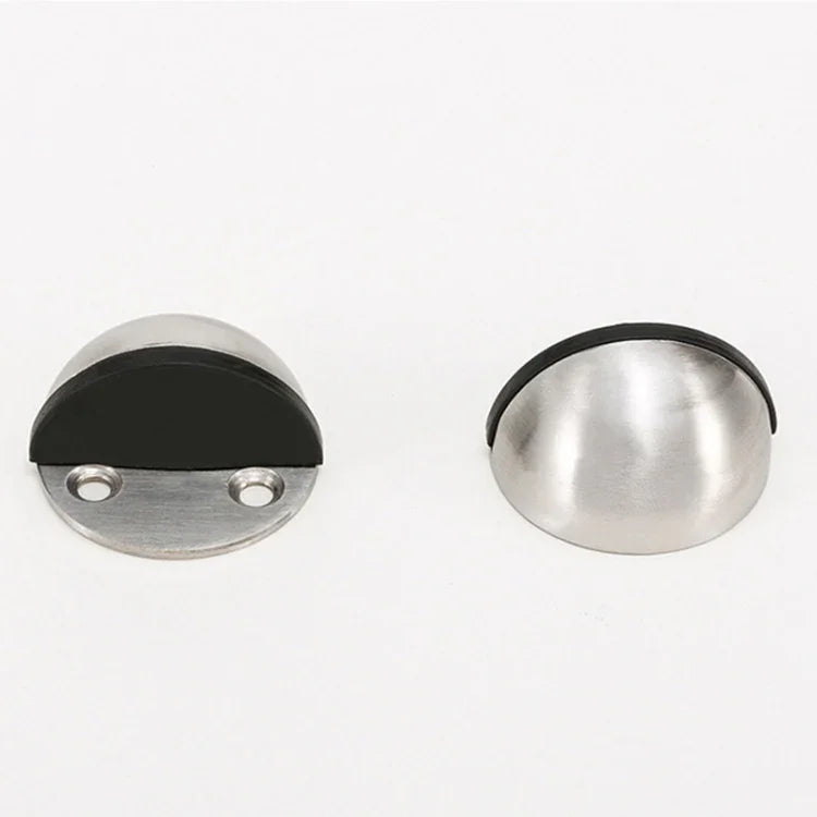 2 cái/gói Chặn Cửa Thép Không Gỉ Không Cần Khoan Lắp Phụ Kiện Tủ Trên Cửa, Chặn Cửa Không Cần Khoan
