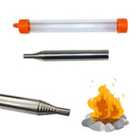 Ống thổi lửa sinh tồn cắm trại khẩn cấp, ống thổi lửa thu gọn, 8 đoạn