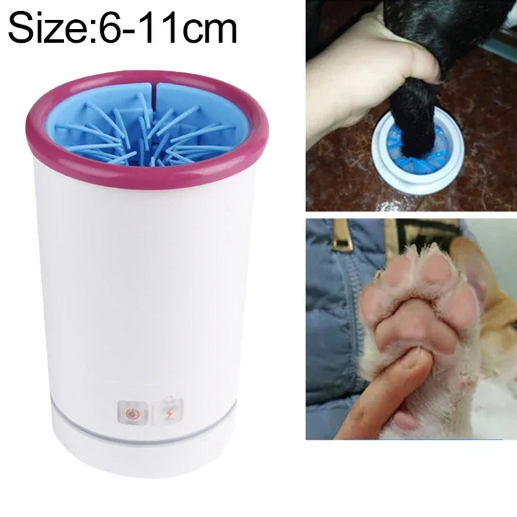 Cốc Rửa Chân Tự Động Cho Thú Cưng, Dụng Cụ Làm Sạch Chân Mèo Chó, S 6-11cm, L 14-19cm, M 10-14cm