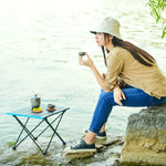 Bàn gấp hợp kim nhôm ngoài trời Bàn dã ngoại cắm trại Bàn nướng BBQ di động Bàn ăn nhỏ, Nhỏ, Trung bình, Lớn