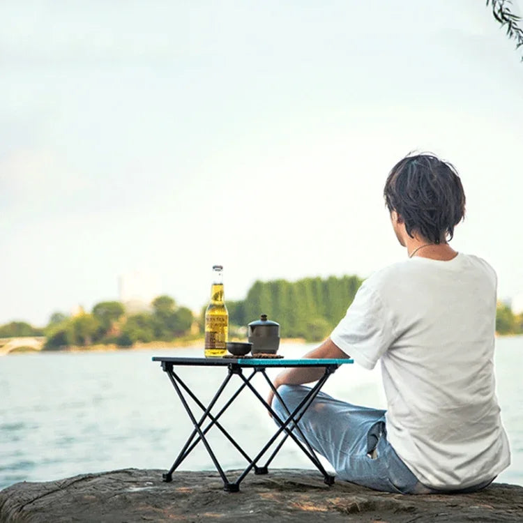 Bàn gấp hợp kim nhôm ngoài trời Bàn dã ngoại cắm trại Bàn nướng BBQ di động Bàn ăn nhỏ, Nhỏ, Trung bình, Lớn