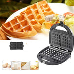 Máy làm bánh sandwich 3 trong 1, Máy làm bánh waffle đa chức năng, Máy làm bánh Panini cho bữa sáng, Phích cắm EU