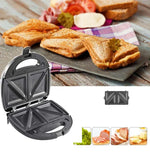 Máy làm bánh sandwich 3 trong 1, Máy làm bánh waffle đa chức năng, Máy làm bánh Panini cho bữa sáng, Phích cắm EU
