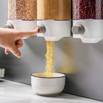 Hộp đựng ngũ cốc treo tường, bồn chứa kín đẩy lớn dung tích lớn cho nhà bếp, kích thước trung bình, lớn