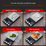 Cân điện tử mini chính xác cao cho trang sức và thuốc, 500g/0.1g, 100g/0.01g, 200g/0.01g, 300g/0.01g, 500g/0.01g, 1000g/0.1g