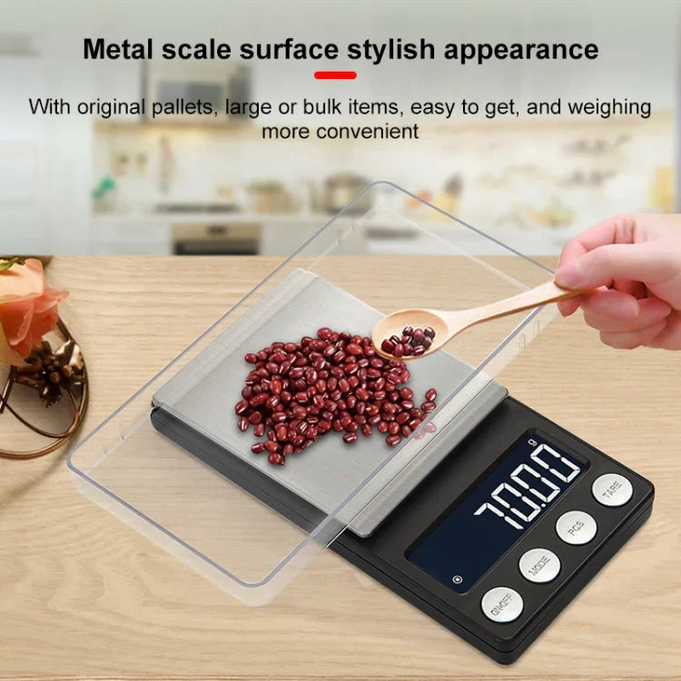 Cân điện tử mini chính xác cao cho trang sức và thuốc, 500g/0.1g, 100g/0.01g, 200g/0.01g, 300g/0.01g, 500g/0.01g, 1000g/0.1g
