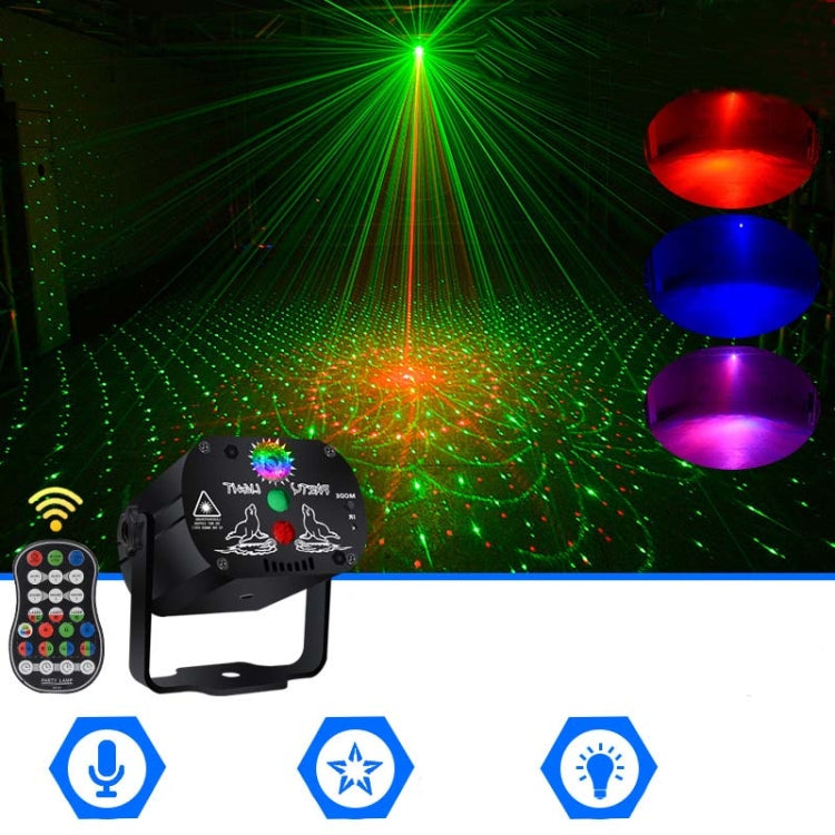 Đèn Laser Mini Kích Hoạt Bằng Giọng Nói Sạc USB MN-R60 Đèn LED Laser Giải Trí Gia Đình Giáng Sinh Đèn Sân Khấu