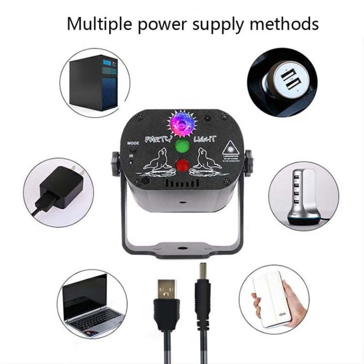 Đèn Laser Mini Kích Hoạt Bằng Giọng Nói Sạc USB MN-R60 Đèn LED Laser Giải Trí Gia Đình Giáng Sinh Đèn Sân Khấu