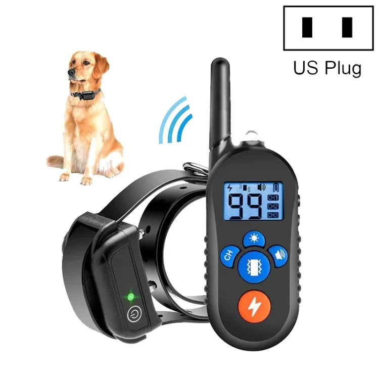 Vòng cổ điện sốc điều khiển từ xa 800m Bark Stopper Rung cảnh báo, thiết bị huấn luyện chó chống nước điện tử, 556-1, 556-2, 556-3