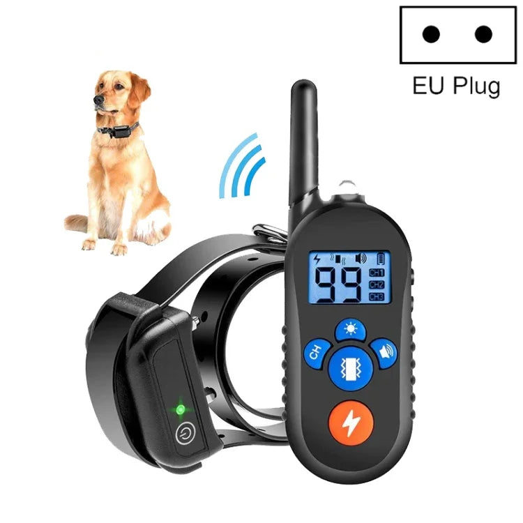 Vòng cổ điện sốc điều khiển từ xa 800m Bark Stopper Rung cảnh báo, thiết bị huấn luyện chó chống nước điện tử, 556-1, 556-2, 556-3