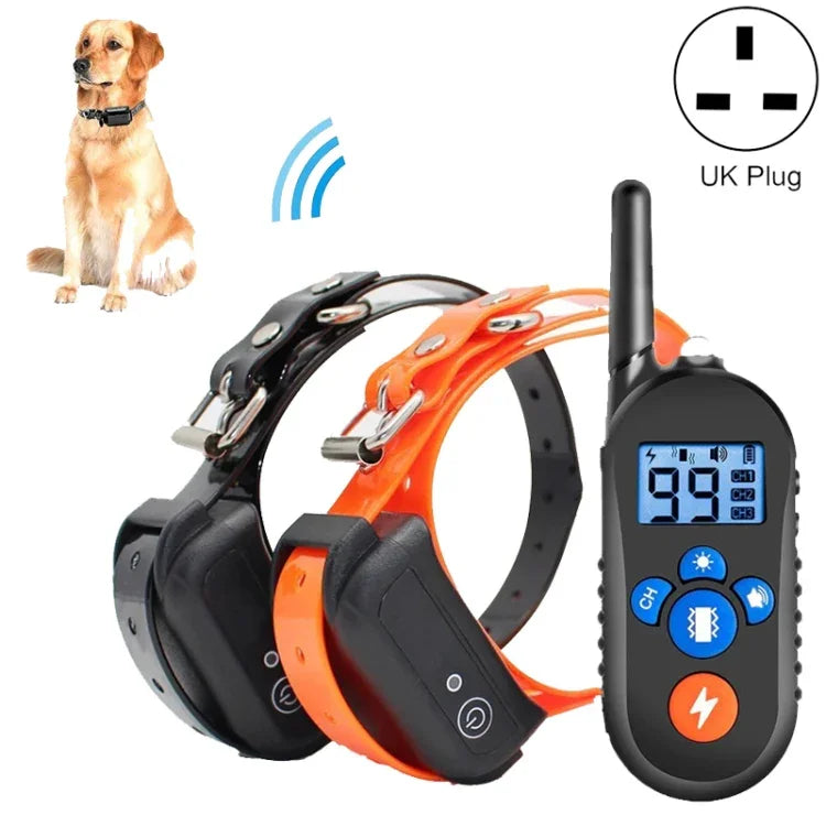 Vòng cổ điện sốc điều khiển từ xa 800m Bark Stopper Rung cảnh báo, thiết bị huấn luyện chó chống nước điện tử, 556-1, 556-2, 556-3
