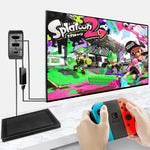 Bộ Chân Đế Adapter AC Đa Năng Chiếu và Sạc Hỗ Trợ Android/PC/Lite Cho Switch, Màu Đen + Phích Cắm US, Màu Đen + Phích Cắm EU, Màu Đen + Phích Cắm UK