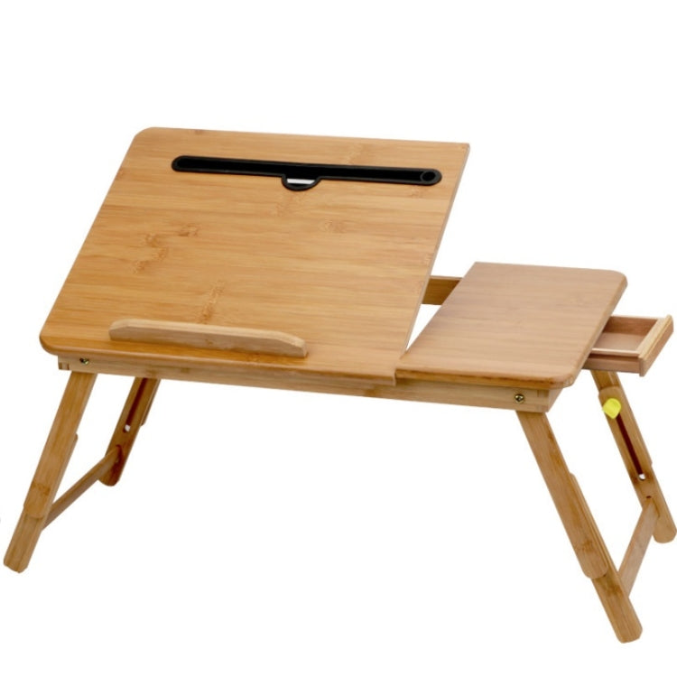 Bàn laptop gập cho giường có khe cắm thẻ, loại nâng, bàn máy tính cho người lười, nhỏ (50cm) có ngăn kéo, trung bình (54cm) có ngăn kéo, lớn (72cm) có ngăn kéo