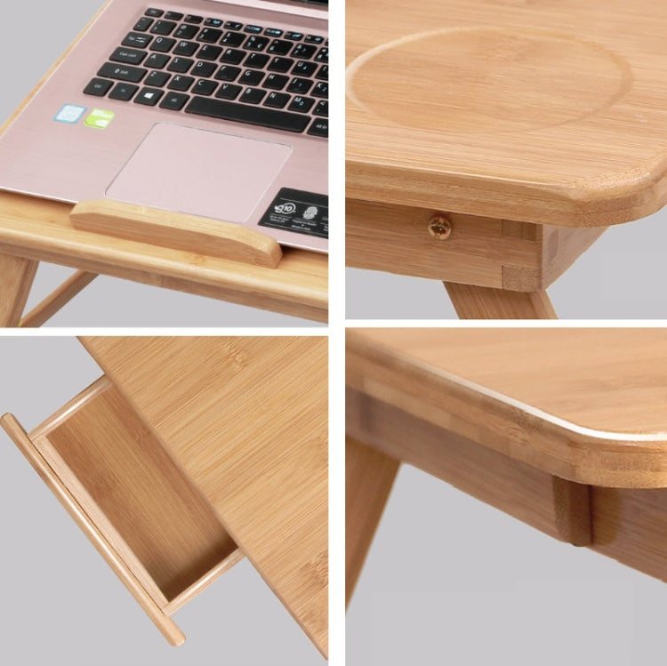 Bàn laptop gập cho giường có khe cắm thẻ, loại nâng, bàn máy tính cho người lười, nhỏ (50cm) có ngăn kéo, trung bình (54cm) có ngăn kéo, lớn (72cm) có ngăn kéo