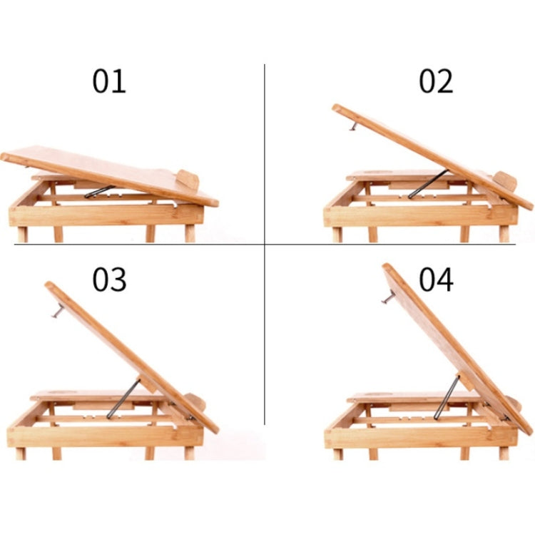 Bàn laptop gập cho giường có khe cắm thẻ, loại nâng, bàn máy tính cho người lười, nhỏ (50cm) có ngăn kéo, trung bình (54cm) có ngăn kéo, lớn (72cm) có ngăn kéo