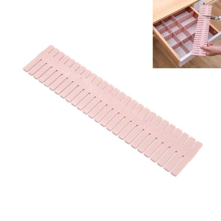 Tấm phân chia ngăn kéo nhựa có thể kết hợp tự do để phân loại lưu trữ, 4 cái/gói, 37x7cm, 47x7cm