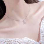 Dây chuyền đuôi cá bạc S925, trang sức nữ, dây chuyền đuôi cá voi