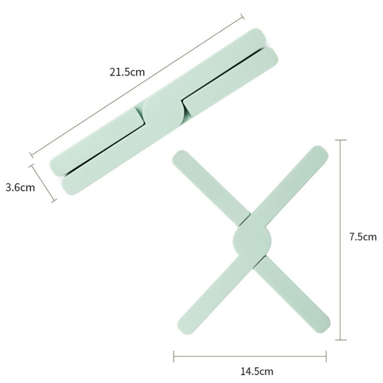 Miếng lót nồi silicon gấp hình chữ X dày, cách nhiệt nhà bếp, đế lót bàn chịu nhiệt cao, màu xanh lá, xanh dương, cam, xám đậm