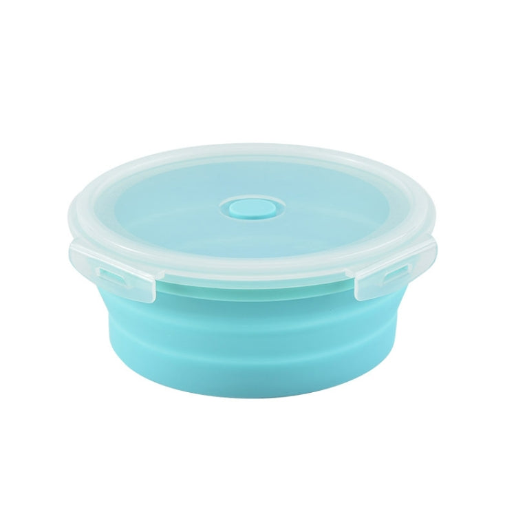 Hộp cơm gấp di động dùng được trong lò vi sóng, hộp cơm tròn silicon, giao màu ngẫu nhiên, dung tích: 350ml, 350ml, 500ml, 800ml, 1200ml