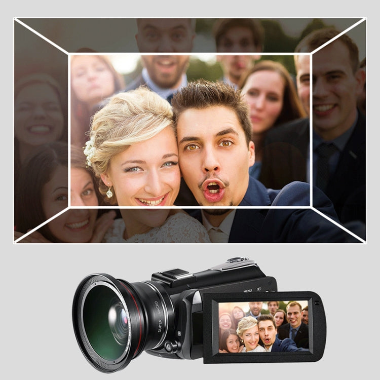 ORDRO AC3 Máy quay phim kỹ thuật số DV WiFi 4K Full HD 13MP màn hình IPS 3.1 inch, Tầm nhìn ban đêm, Tiêu chuẩn, Tiêu chuẩn + Micro, Tiêu chuẩn + Micro + Giá đỡ cầm tay, Tiêu chuẩn + Micro + Đèn chiếu sáng