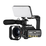 ORDRO AC3 Máy quay phim kỹ thuật số DV WiFi 4K Full HD 13MP màn hình IPS 3.1 inch, Tầm nhìn ban đêm, Tiêu chuẩn, Tiêu chuẩn + Micro, Tiêu chuẩn + Micro + Giá đỡ cầm tay, Tiêu chuẩn + Micro + Đèn chiếu sáng