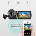 ORDRO AC5 Camera quay phim kỹ thuật số DV WiFi 4K HD tầm nhìn ban đêm zoom quang học 12X, Tiêu chuẩn, Tiêu chuẩn + Micro, Tiêu chuẩn + Micro + Giá đỡ cầm tay, Tiêu chuẩn + Micro + Đèn chiếu sáng