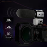 ORDRO AC5 Camera quay phim kỹ thuật số DV WiFi 4K HD tầm nhìn ban đêm zoom quang học 12X, Tiêu chuẩn, Tiêu chuẩn + Micro, Tiêu chuẩn + Micro + Giá đỡ cầm tay, Tiêu chuẩn + Micro + Đèn chiếu sáng