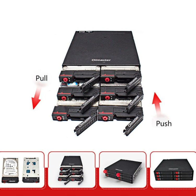 Hộp ổ cứng ổ quang sáu khay OImaster MR-6601, MR-6601
