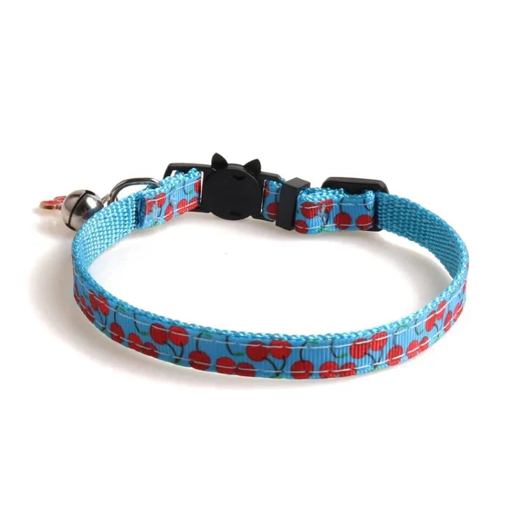 Vòng Cổ Mèo Dây Đai Trái Cây Kèm Chuông Phụ Kiện Vòng Cổ Thú Cưng, 1x28cm