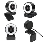 X98 Camera đèn chiếu sáng HD không cần driver USB với Microphone, 720P, 1080P, 2K Tự động lấy nét