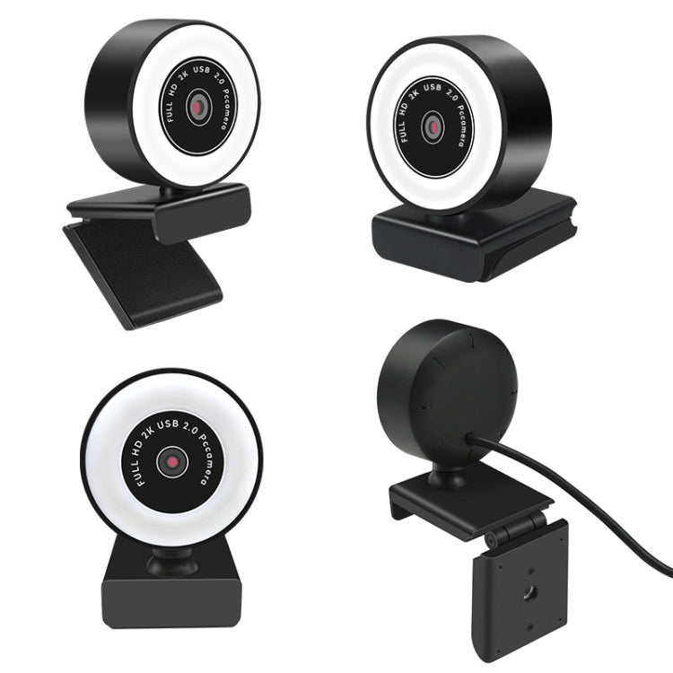 X98 Camera đèn chiếu sáng HD không cần driver USB với Microphone, 720P, 1080P, 2K Tự động lấy nét
