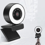X98 Camera đèn chiếu sáng HD không cần driver USB với Microphone, 720P, 1080P, 2K Tự động lấy nét