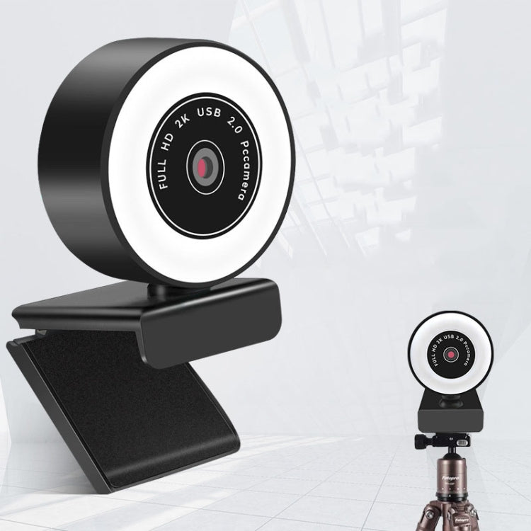 X98 Camera đèn chiếu sáng HD không cần driver USB với Microphone, 720P, 1080P, 2K Tự động lấy nét