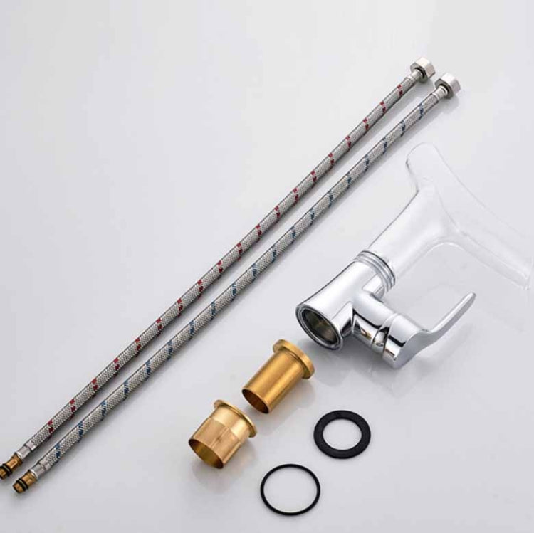 Vòi nước nóng lạnh phòng tắm kiểu thác nước ly rượu, trong suốt, xanh dương, tím, nâu & vàng