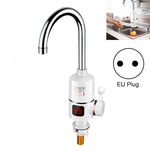 Vòi nước nóng điện tức thì nhà bếp phích cắm EU, màn hình kỹ thuật số, khớp nối lớn