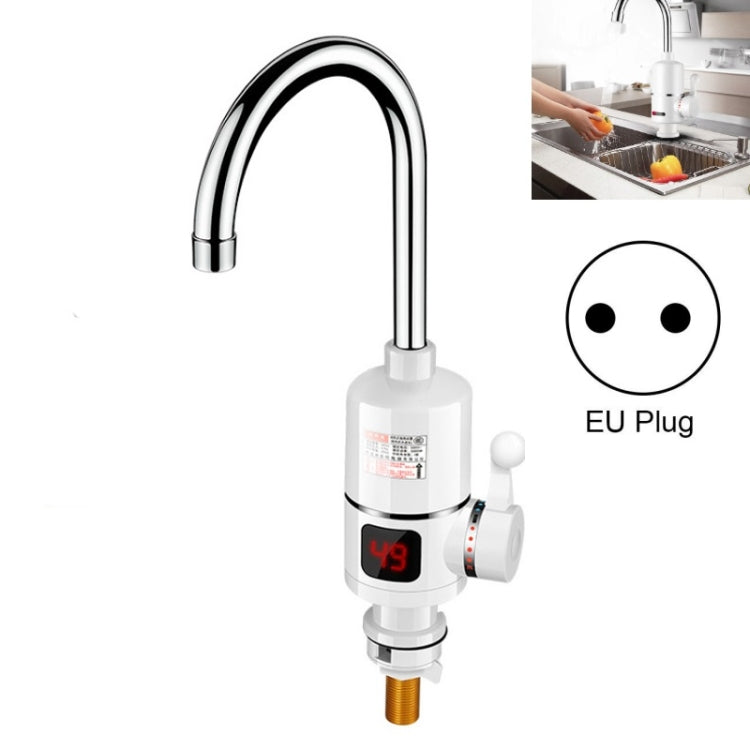 Vòi nước nóng điện tức thì nhà bếp phích cắm EU, màn hình kỹ thuật số, khớp nối lớn