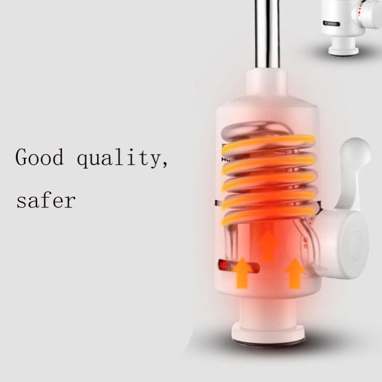 Vòi nước nóng điện tức thì nhà bếp phích cắm EU, màn hình kỹ thuật số, khớp nối lớn