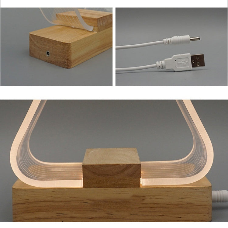 Đèn bàn học đơn giản USB đèn ngủ LED acrylic