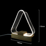Đèn bàn học đơn giản USB đèn ngủ LED acrylic