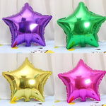 26 cái bóng bay giấy nhôm hình ngôi sao 18 inch trang trí ngày lễ trong nước, giao màu ngẫu nhiên, bóng bay giấy nhôm