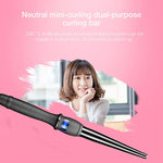 Máy uốn tóc LCD hình nón ống đơn men gốm hoa lê hình nón, 19mm EU, 25mm EU, 25mm US, 19mm US, 32mm EU