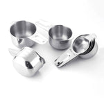 Bộ cốc đo 7 trong 1 bằng thép không gỉ 304, bộ thìa đo 7 trong 1