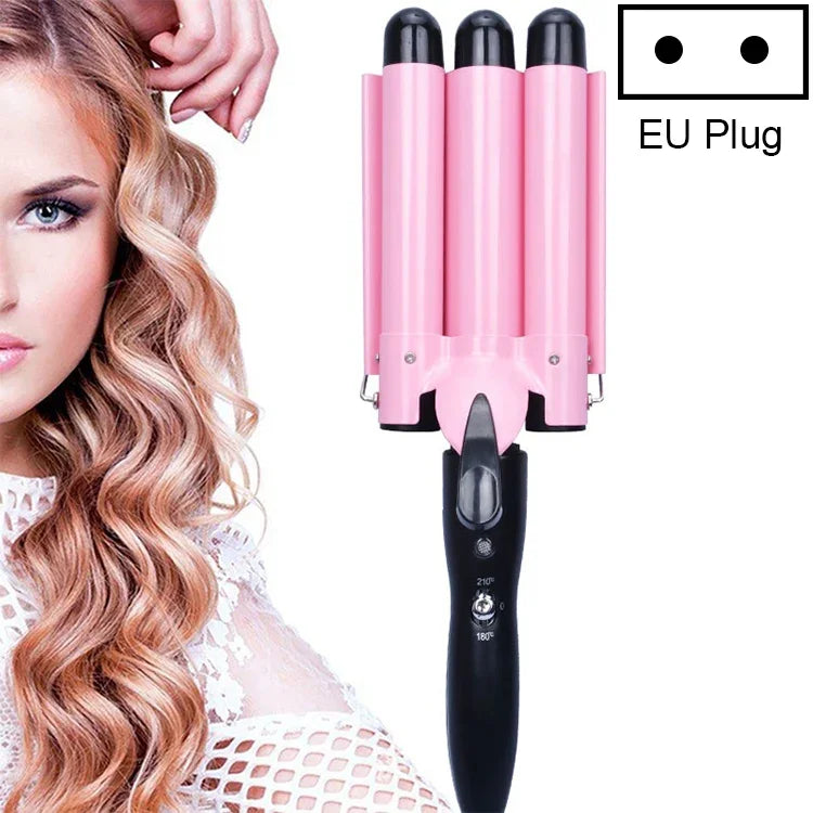 Máy uốn tóc gợn sóng gốm tự động 20-32m 3 thùng, Dụng cụ uốn tóc sóng lớn, 32mm