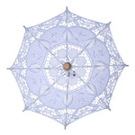 Ô dù ren cô dâu dùng làm đạo cụ chụp ảnh cưới, dài 26cm/đường kính 29cm, dài 43cm/đường kính 45cm