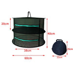Hanging Herbal Drying Net Foldable Drying Rack Closed Zipper Plant Drying Net, 60cm Diameter 2 Layers, 60cm Diameter 4 Layers, 60cm Diameter 6 Layers, 60cm Diameter 8 Layers