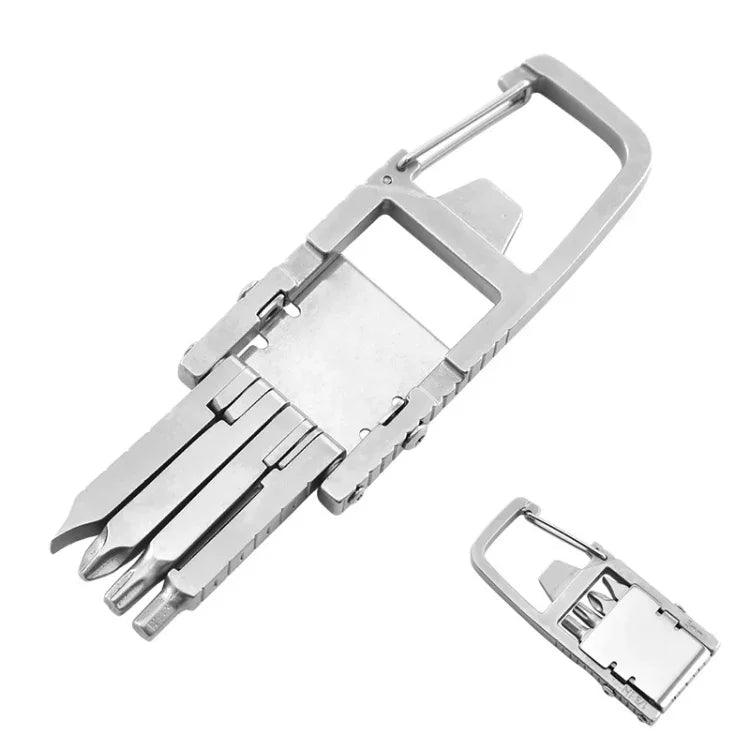 Bộ dụng cụ đa năng 13 trong 1 bằng thép không gỉ gồm đầu lục giác nhỏ, dụng cụ gấp gọn dùng khẩn cấp ngoài trời